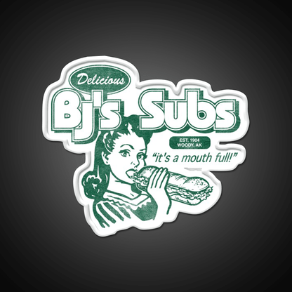Bjs Subs Neon Sign Fast Food Led Neon Sign For Burger Place Rgb Color - Shineneon