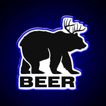 Black Bear Beer Bar Decor Led Neon Sign Rgb Color - LED neon sign view 5