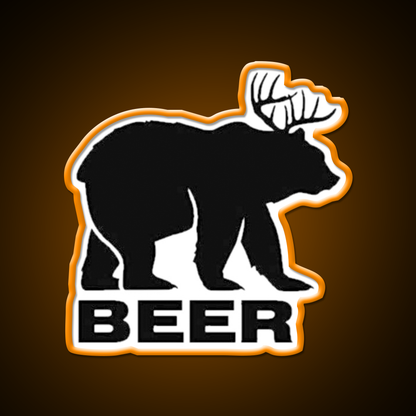 Black Bear Beer Bar Decor Led Neon Sign Rgb Color - LED neon sign view 6