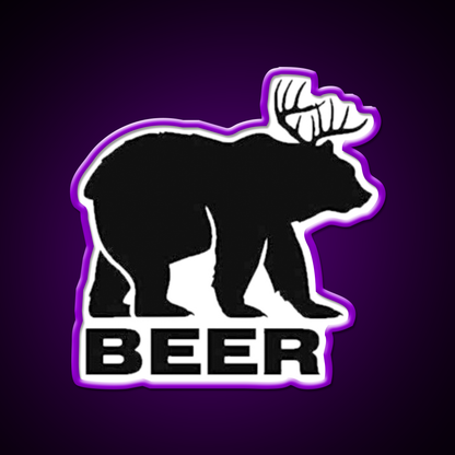 Black Bear Beer Bar Decor Led Neon Sign Rgb Color - LED neon sign view 9