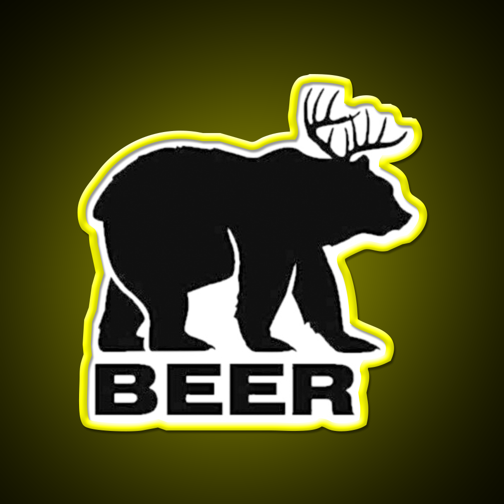 Black Bear Beer Bar Decor Led Neon Sign Rgb Color - LED neon sign view 7