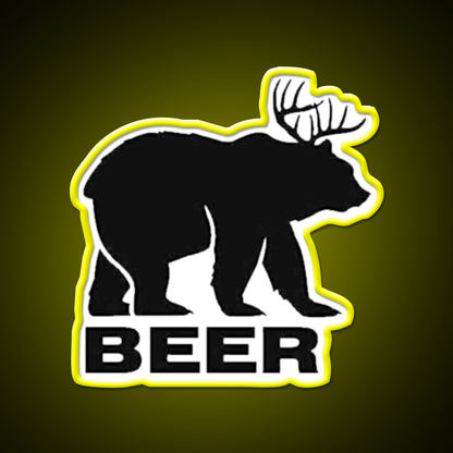 Black Bear Beer Bar Decor Led Neon Sign Rgb Color - LED neon sign view 7