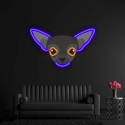 Black Chihuahua Artwork Led Neon Sign - Shineneon