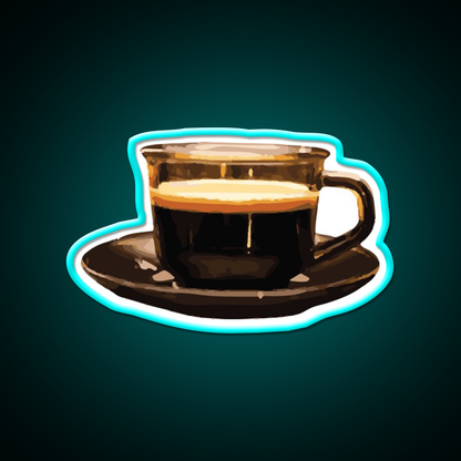 Black Coffee Lover Cafe Led Neon Sign Espresso Bar Art Rgb Color