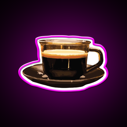 Black Coffee Lover Cafe Led Neon Sign Espresso Bar Art Rgb Color