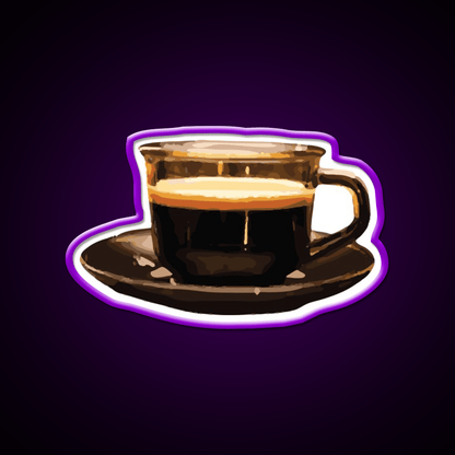 Black Coffee Lover Cafe Led Neon Sign Espresso Bar Art Rgb Color - Shineneon