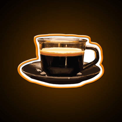 Black Coffee Lover Cafe Led Neon Sign Espresso Bar Art Rgb Color - Shineneon