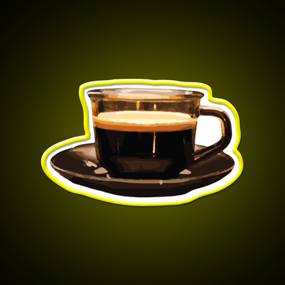 Black Coffee Lover Cafe Led Neon Sign Espresso Bar Art Rgb Color