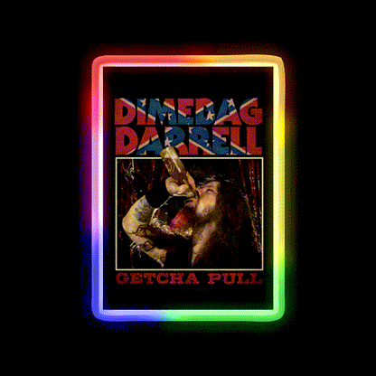Black Darrell Drink Wine Cocktail Bar Decor Led Neon Sign Rgb Color - LED neon sign close-up detail