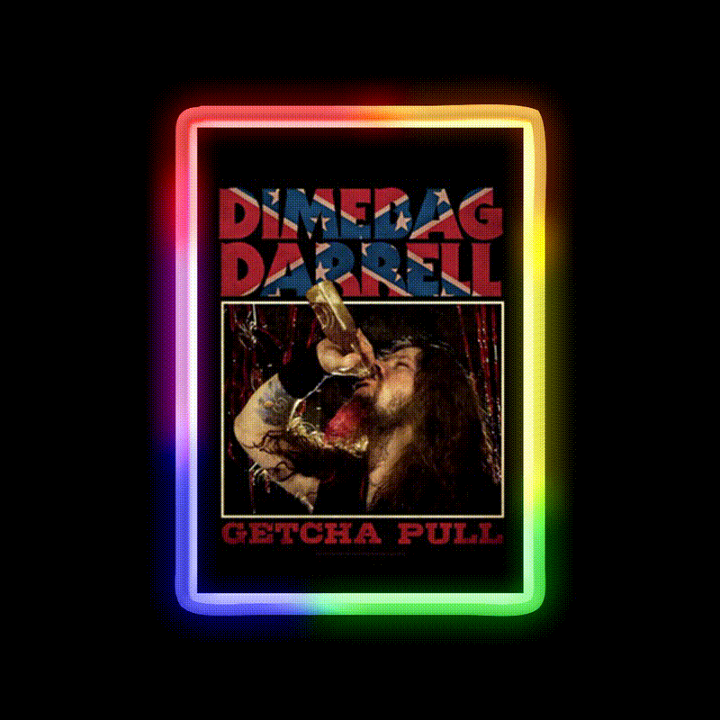 Black Darrell Drink Wine Cocktail Bar Decor Led Neon Sign Rgb Color - LED neon sign close-up detail