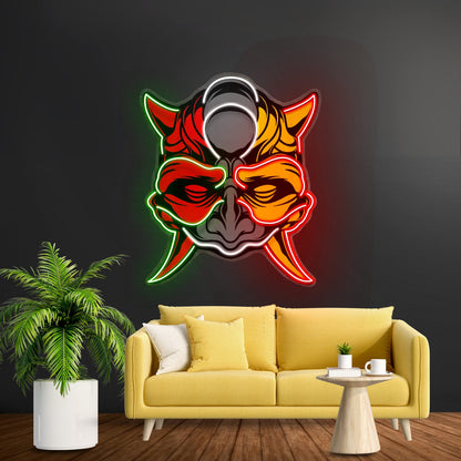 Black Devil Mask Led Neon Sign Light Custom Led Signs - Shineneon