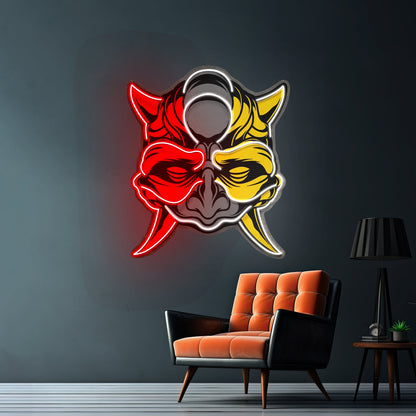 Black Devil Mask Led Neon Sign Light Custom Led Signs - Shineneon