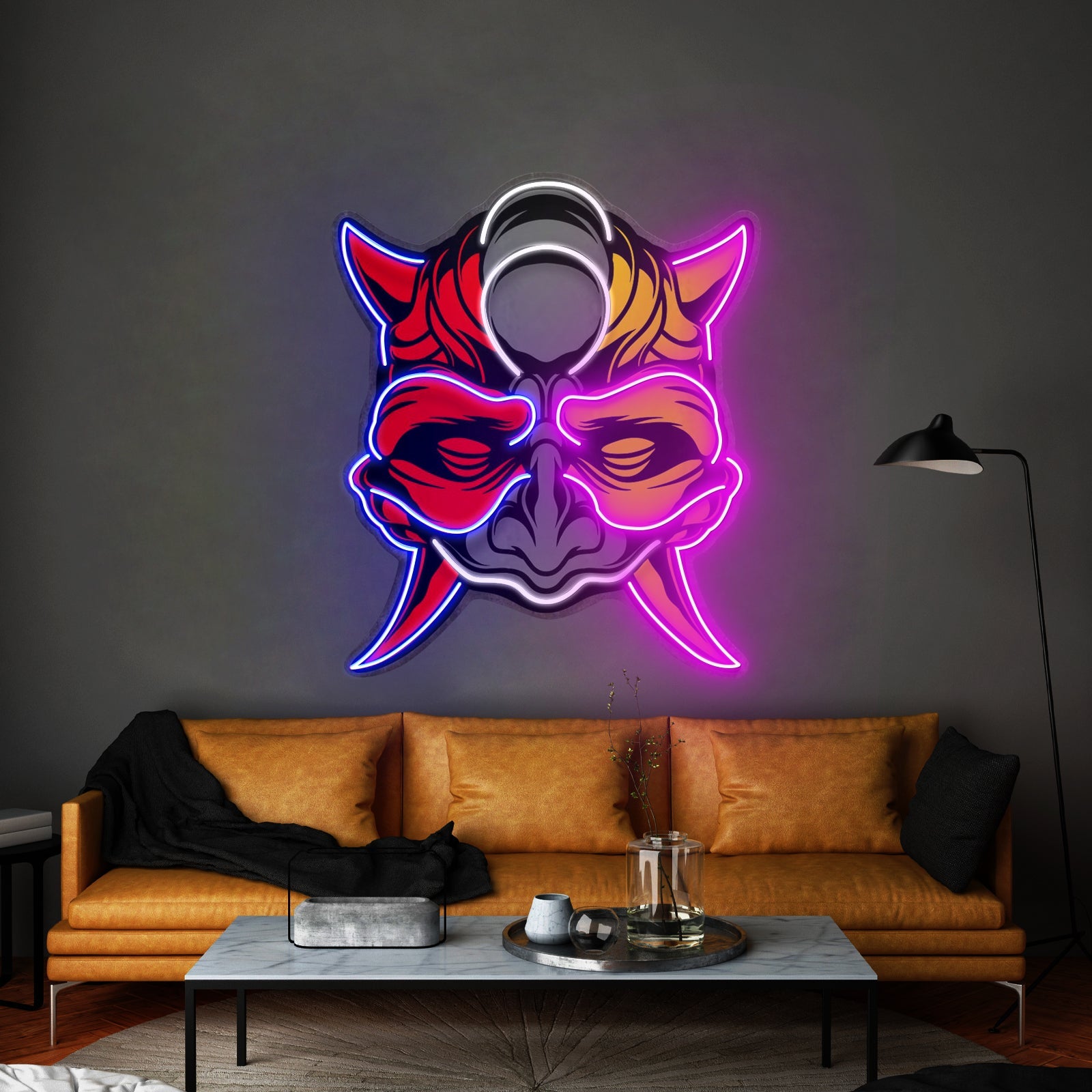 Black Devil Mask Led Neon Sign Light Custom Led Signs - Shineneon
