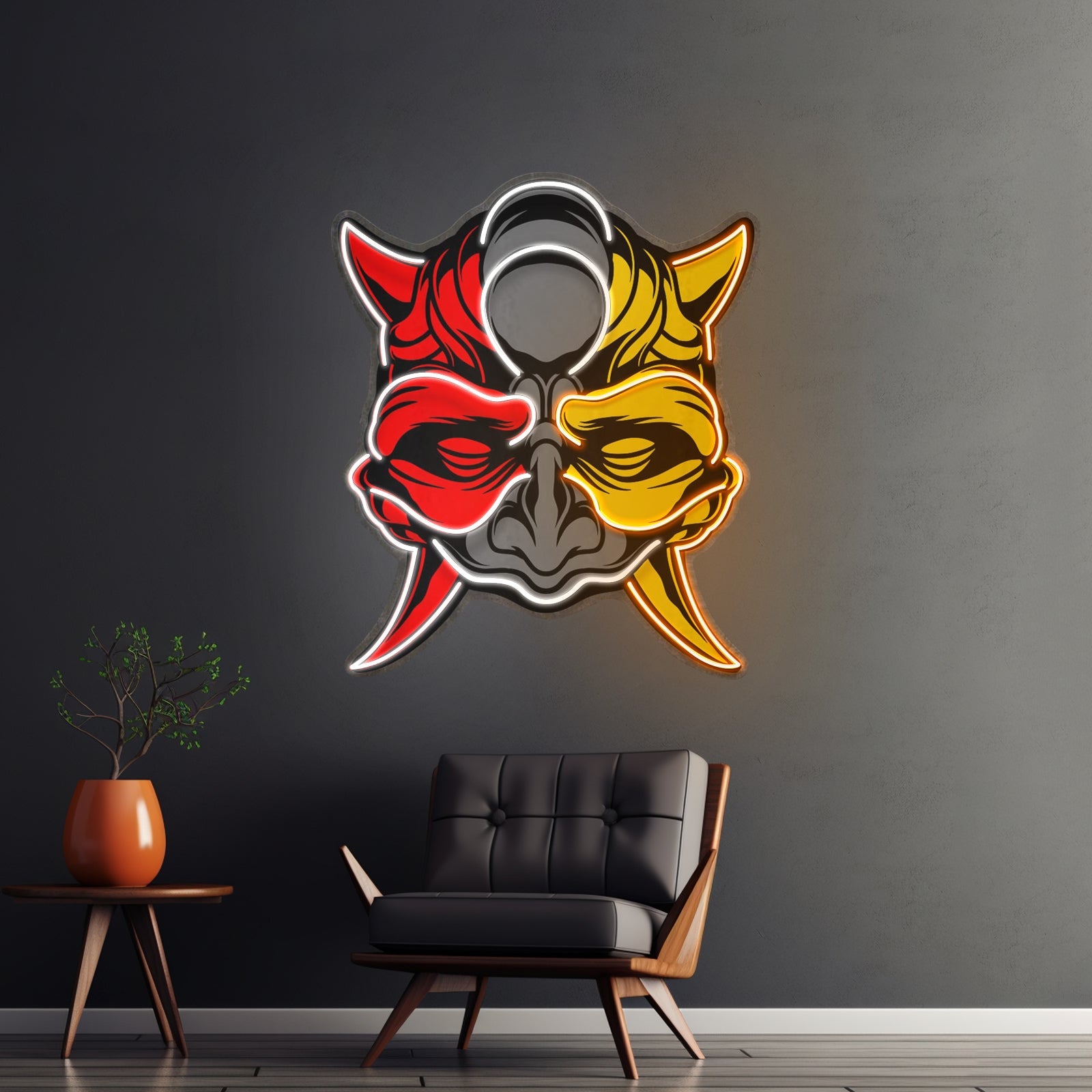Black Devil Mask Led Neon Sign Light Custom Led Signs - Shineneon