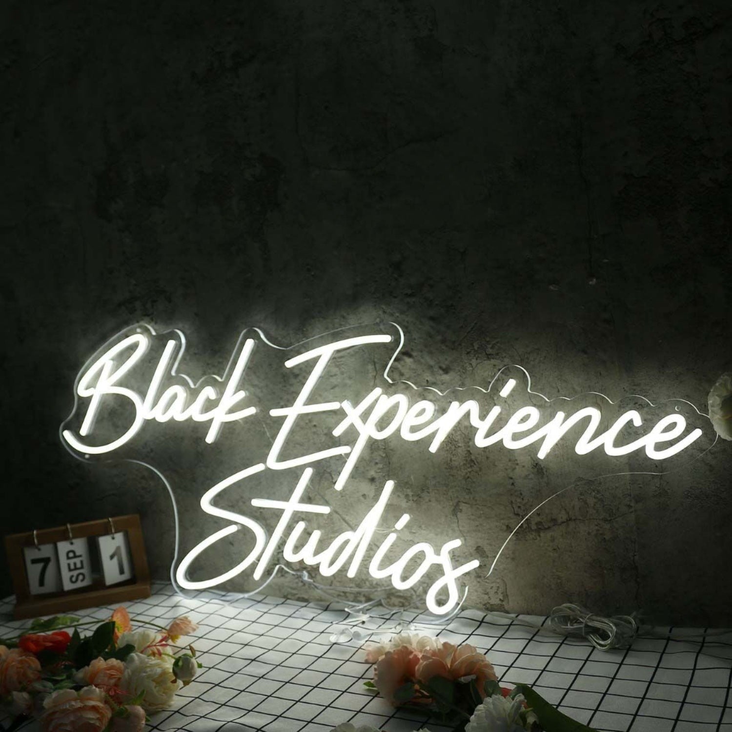 Black Experience Studios White Led Neon Sign - Shineneon
