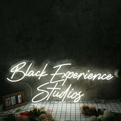 Black Experience Studios White Led Neon Sign - Shineneon