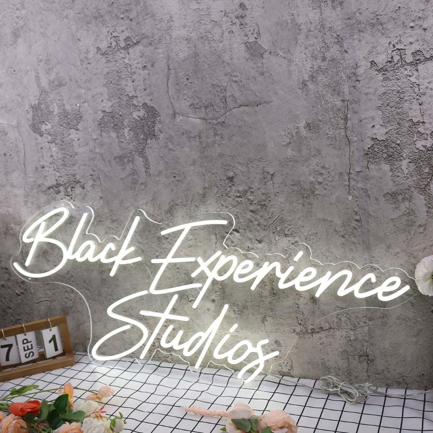 Black Experience Studios White Led Neon Sign - Shineneon