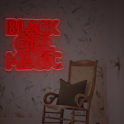 Black Girl Magic Led Neon Sign | Shineneon
