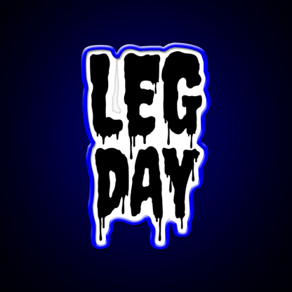 Black Gym Fitness Workout Drip Leg Day Black Gym Fitness Led Neon Sign Rgb Color - LED neon sign view 5