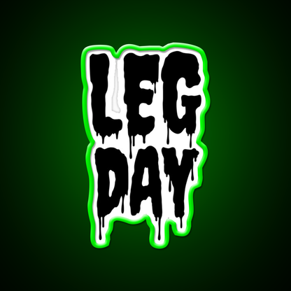 Black Gym Fitness Workout Drip Leg Day Black Gym Fitness Led Neon Sign Rgb Color - LED neon sign view 8