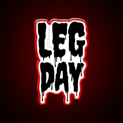 Black Gym Fitness Workout Drip Leg Day Black Gym Fitness Led Neon Sign Rgb Color - LED neon sign view 10