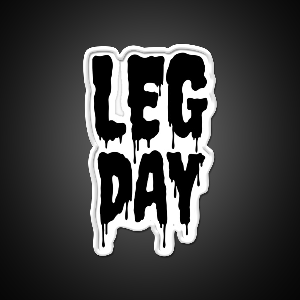 Black Gym Fitness Workout Drip Leg Day Black Gym Fitness Led Neon Sign Rgb Color - LED neon sign view 11