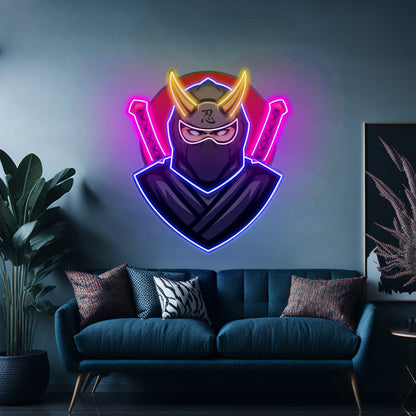 Black Ninja Led Neon Sign Light Custom Led Signs - Shineneon