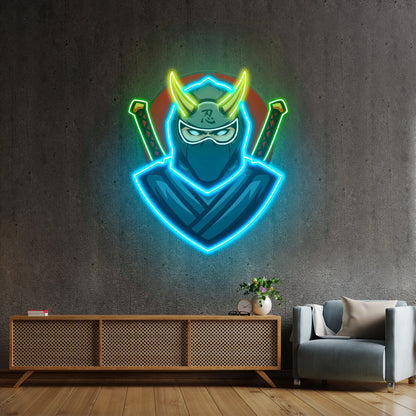 Black Ninja Led Neon Sign Light Custom Led Signs - Shineneon
