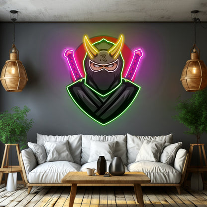 Black Ninja Led Neon Sign Light Custom Led Signs - Shineneon
