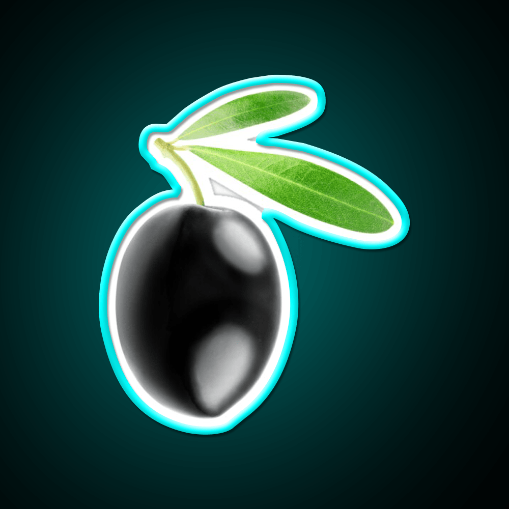 Black Olive Snack Food Led Neon Sign Rgb Color - Shineneon