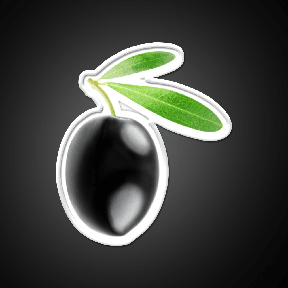 Black Olive Snack Food Led Neon Sign Rgb Color - Shineneon
