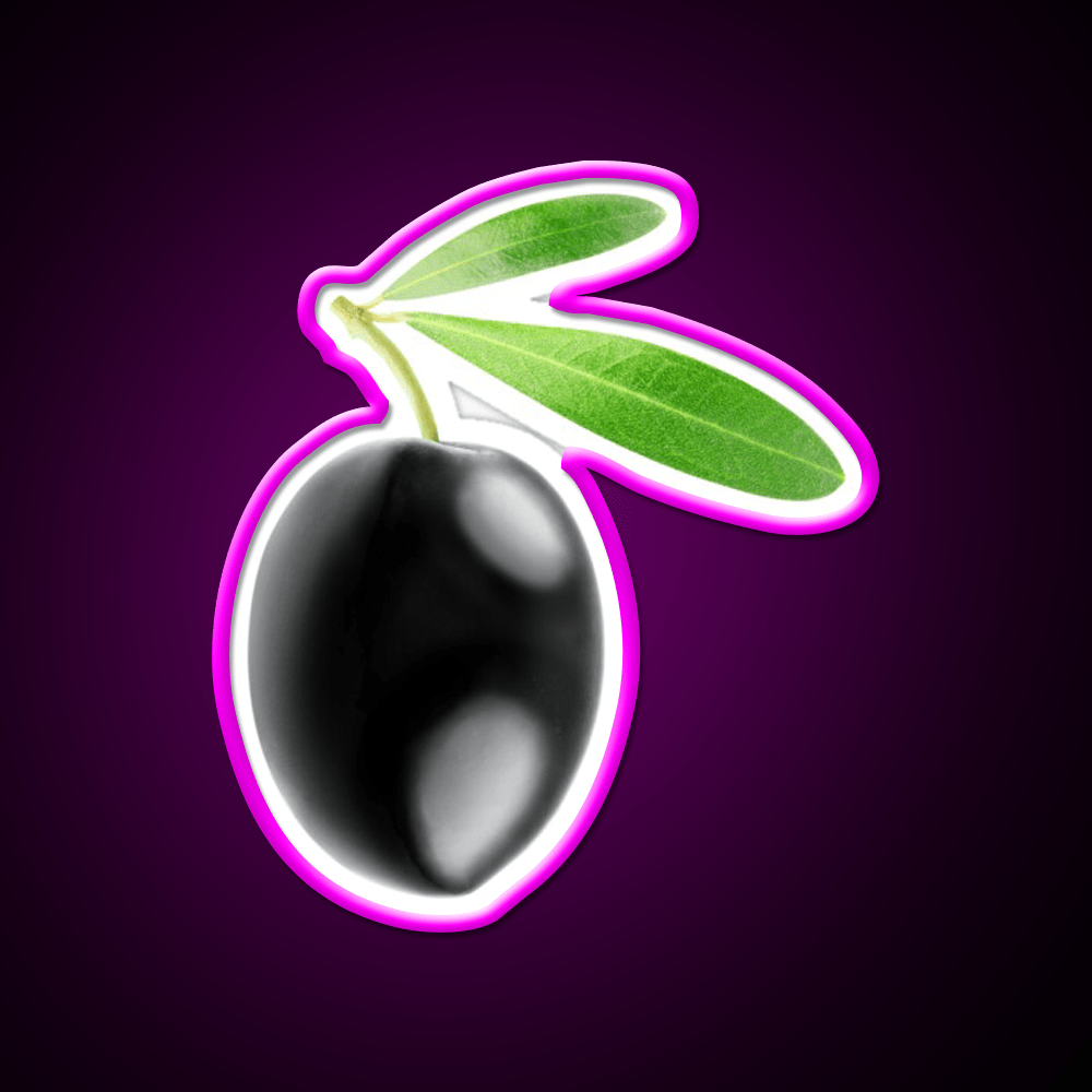 Black Olive Snack Food Led Neon Sign Rgb Color - Shineneon