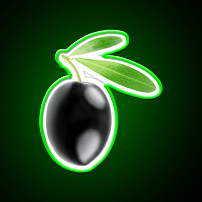 Black Olive Snack Food Led Neon Sign Rgb Color - Shineneon
