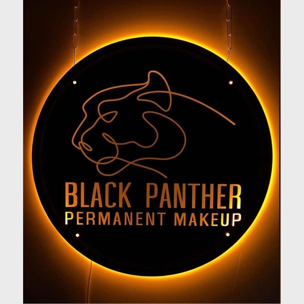 Black Panther Acrylic Business Logo Sign - Shineneon