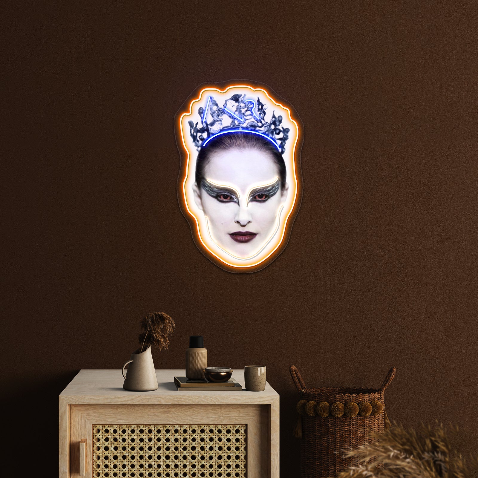 Black Swan Head Artwork Led Neon Sign | Shineneon