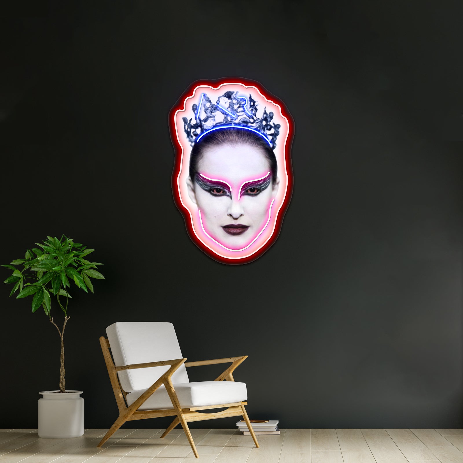 Black Swan Head Artwork Led Neon Sign | Shineneon