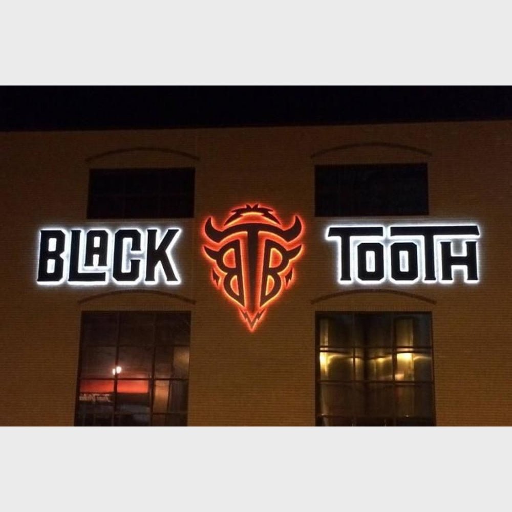 Black Tooth 3D Backlit Channel Letters Led Light Sign - Shineneon