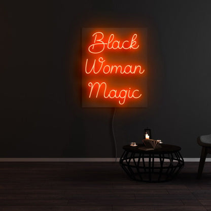 Black Woman Magic Neon Sign | Shineneon