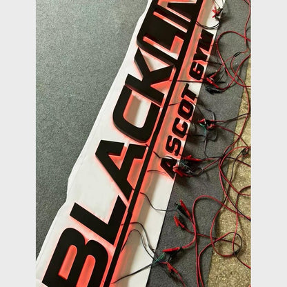 Blackfit Asgot Gym 3D Backlit Channel Letters Led Light Sign - Shineneon