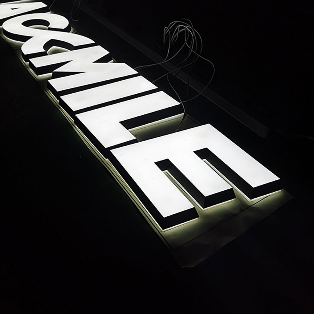 Blackmile 3D Frontlit And Backlit Channel Letter Led Light Sign - Shineneon