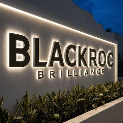 Blackroc Brilliance 3D Backlit Letters Business Metal Led Sign - Shineneon