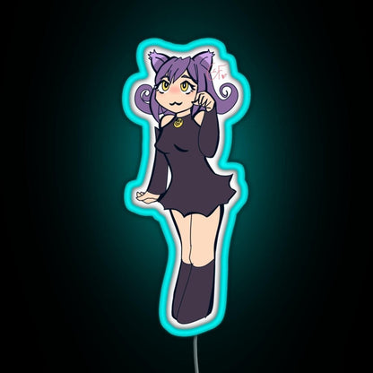 Blair The Cat Rgb Led Neon Sign Pop Wall Art - Shineneon