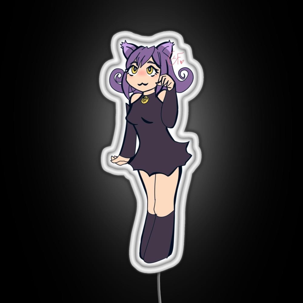 Blair The Cat Rgb Led Neon Sign Pop Wall Art - Shineneon