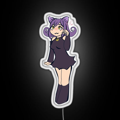 Blair The Cat Rgb Led Neon Sign Pop Wall Art - Shineneon