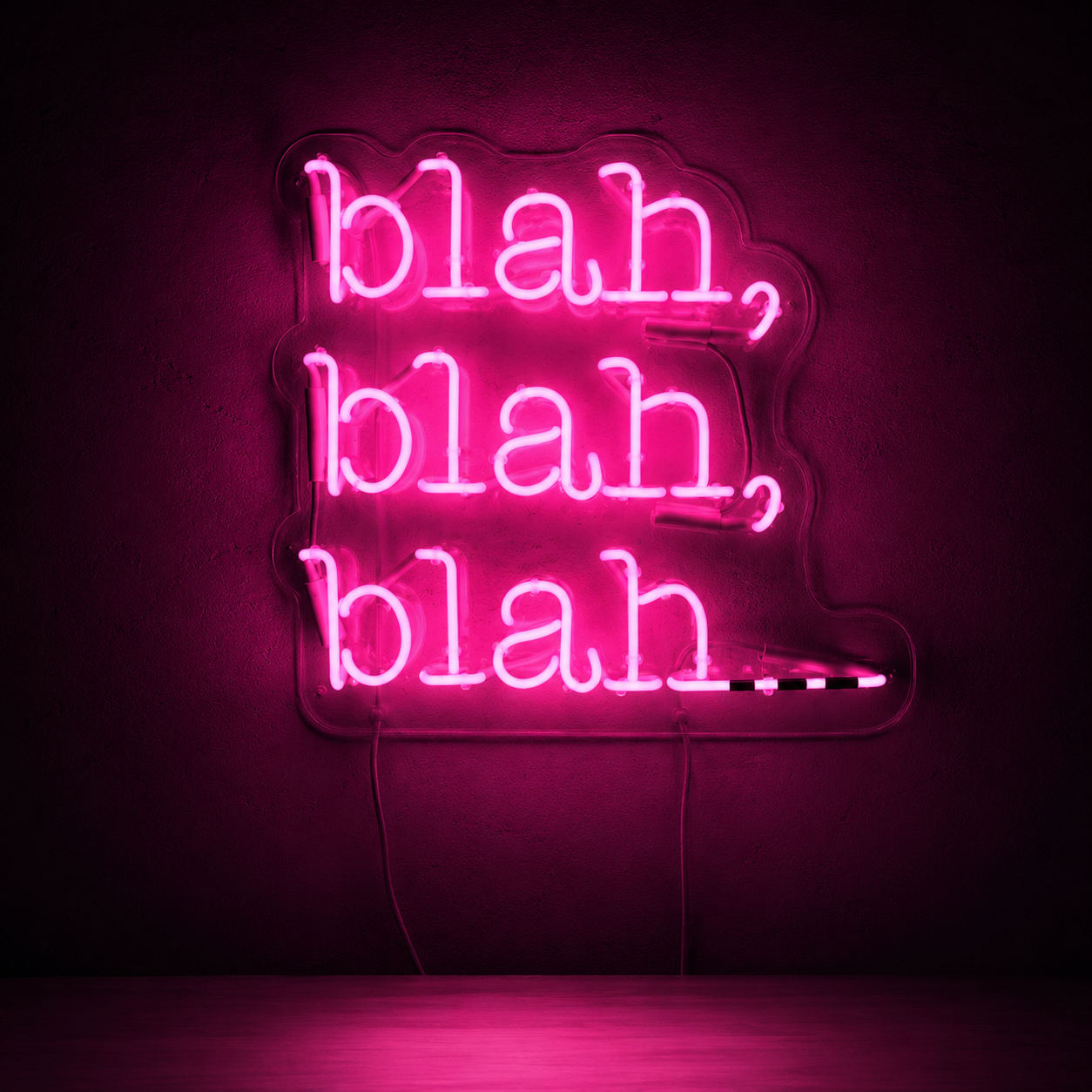 Bleah Blah Blah LED Neon Sign - 02 High-Converting Product Image