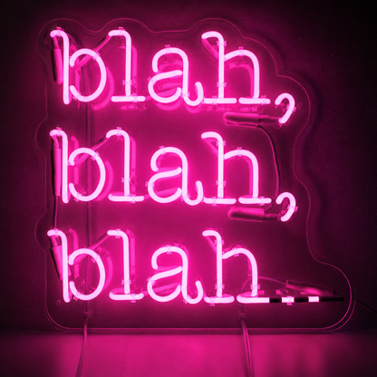 Bleah Blarh LED Neon Sign - 02 High-Converting Product Image