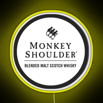 Blended Malt Monkey Shoulder Scotch Rgb Neon Sign - Size and dimension reference