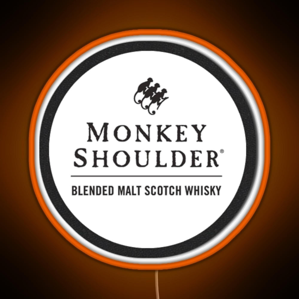 Blended Malt Monkey Shoulder Scotch Rgb Neon Sign - LED neon sign view 6