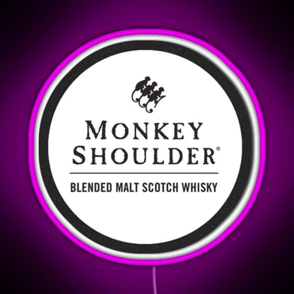 Blended Malt Monkey Shoulder Scotch Rgb Neon Sign - LED neon sign view 8