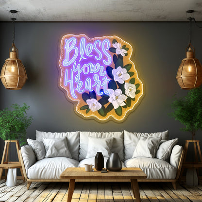Bless Your Heart Neon Signs For Wall Decor - Shineneon